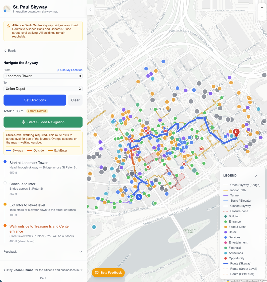 SPSkywayMap screenshot